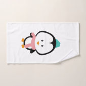 Cute pinguin cartoon handdoek (Handdoek)