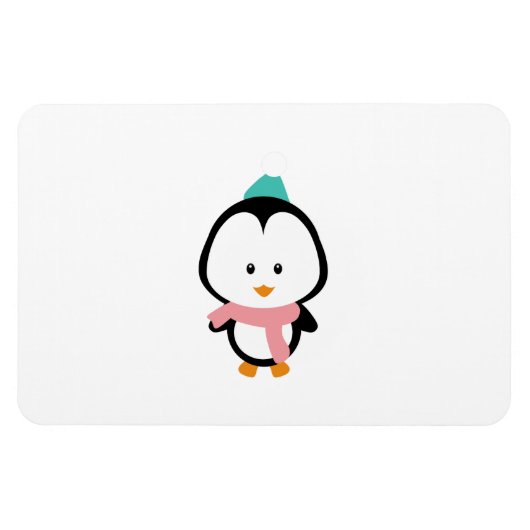 Cute pinguin cartoon magneet (Horizontaal)