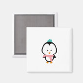 Cute pinguin cartoon magneet (Voorkant / Achterkant)