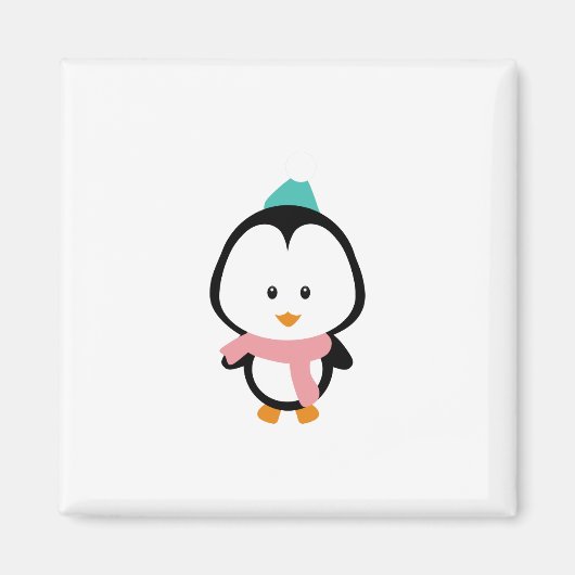 Cute pinguin cartoon magneet (Voorkant)