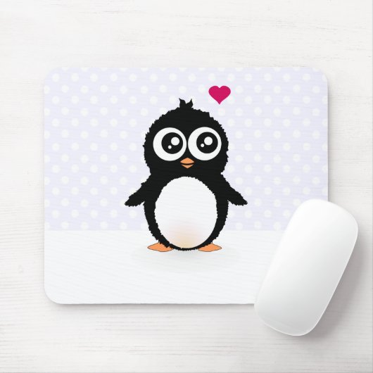 Cute pinguin cartoon muismat (Met muis)