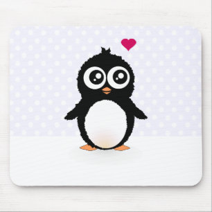 Cute pinguin cartoon muismat