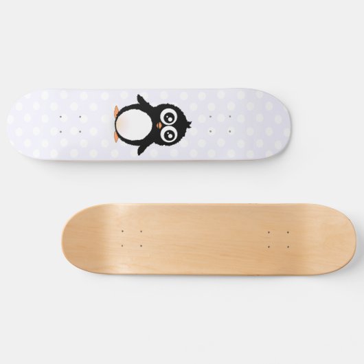 Cute pinguin cartoon persoonlijk skateboard (Horizontaal)