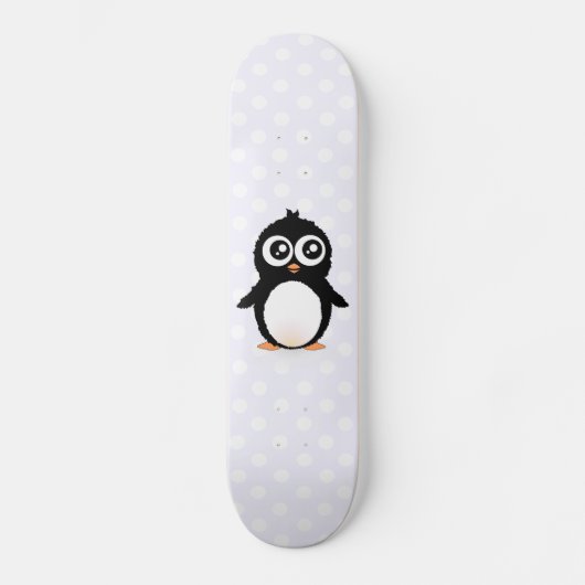Cute pinguin cartoon persoonlijk skateboard (Voorkant)