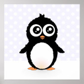 Cute pinguin cartoon poster (Voorkant)