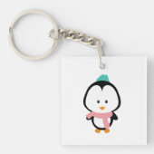 Cute pinguin cartoon sleutelhanger (Voorkant)