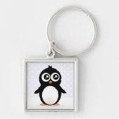Cute pinguin cartoon sleutelhanger (Voorkant)