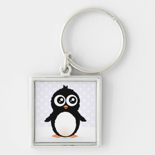 Cute pinguin cartoon sleutelhanger (Voorkant)