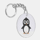 Cute pinguin cartoon sleutelhanger (Voorkant Links)