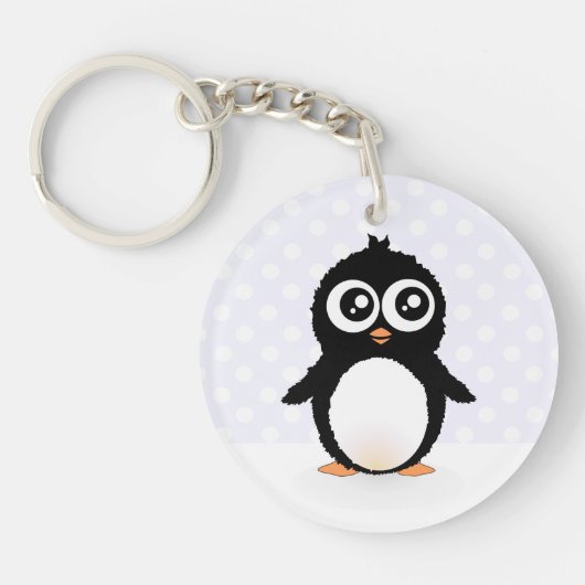 Cute pinguin cartoon sleutelhanger (Voorkant)