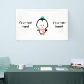 Cute pinguin cartoon spandoek (Beurs)
