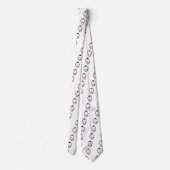 Cute pinguin cartoon stropdas (Achterkant)