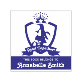 Cute Pinguïn Dit Boek Hoort Bij Kinderen Boekenpla Zelfinktende Stempel