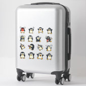 Cute Pinguïn Emoji Sticker Pack (Koffer)