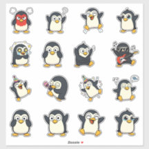 Cute Pinguïn Emoji Sticker Pack