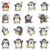 Cute Pinguïn Emoji Sticker Pack (Voorkant)