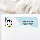 Cute pinguin etiket (Insitu)