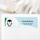 Cute pinguin etiket (Insitu)