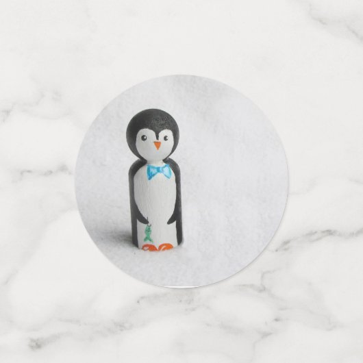 Cute Pinguïn Feestje Confetti (Kleine voorkant)