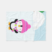 Cute pinguin fleece deken (Voorkant (Horizontaal))