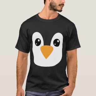 Cute Pinguïn Gezicht Halloween Kostuum Grappige Ve T-shirt