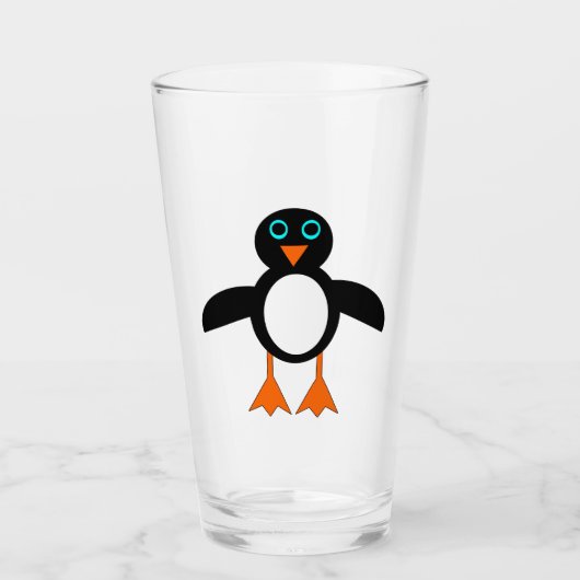 Cute pinguin glas (Voorkant)