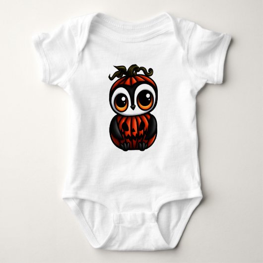 Cute Pinguïn Jack-o'-Lantern Halloween Kostuum Romper (Voorkant)