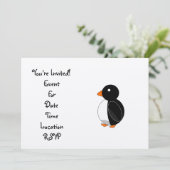 Cute pinguin kaart (Staand voorkant)