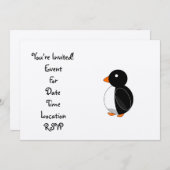 Cute pinguin kaart (Voorkant / Achterkant)