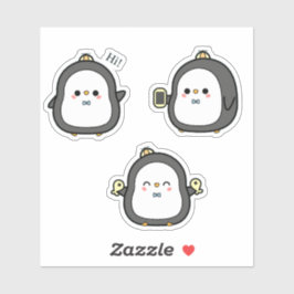 Cute Pinguïn Kawaii Sticker Set