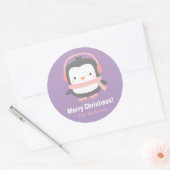 Cute Pinguïn Kinderen Kerst Decoratie Stickers (Envelop)