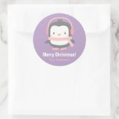Cute Pinguïn Kinderen Kerst Decoratie Stickers (Tas)