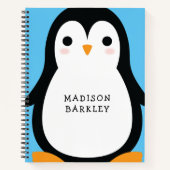 Cute Pinguïn Kinderen Notitieboek (Voorkant)