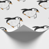 Cute Pinguïn Lief Ontwerp Cadeaupapier (Hoek)
