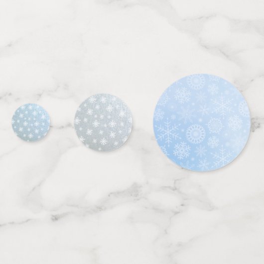 Cute Pinguïn Mr & Mrs Winter Huwelijk Confetti (Achterkanten)