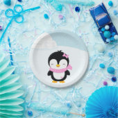 Cute pinguin papieren bordje (Feest)