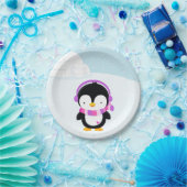 Cute pinguin papieren bordje (Feest)