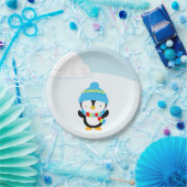 Cute pinguin papieren bordje (Feest)