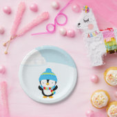 Cute pinguin papieren bordje (Feest)
