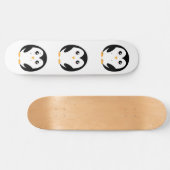 Cute pinguin persoonlijk skateboard (Horizontaal)