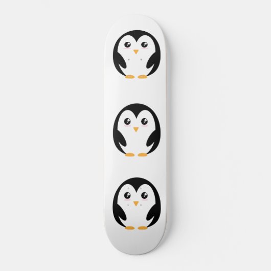 Cute pinguin persoonlijk skateboard (Voorkant)