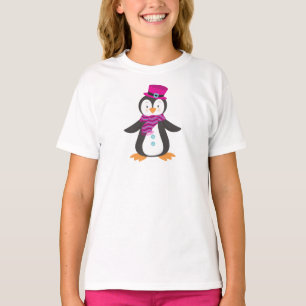 Cute pinguin, pinguïn met Pet, pinguïn met scarf T-shirt