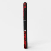 Cute pinguin red damask Case-Mate iPhone case (Achterkant/links)