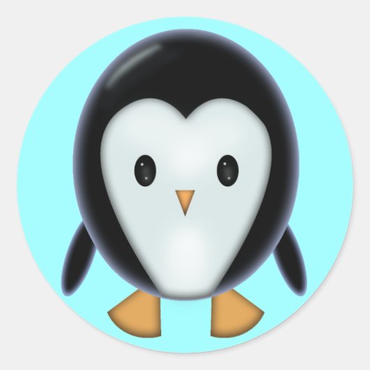 Cute Pinguïn Stickers (Voorkant)