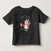 Cute Pinguïnfamilie Kerst Matching Kind Kinder Shirts (Voorkant)