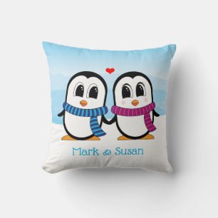 Cute Pinguïns Koppel Kussenhoezen Kussen