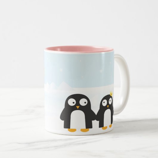 Cute pinguins mok (Voorkant rechts)
