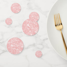 Cute Pink Abstract Faux Marble Patroon Confetti