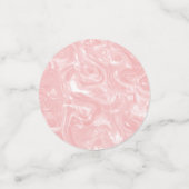 Cute Pink Abstract Faux Marble Patroon Confetti (Kleine voorkant)