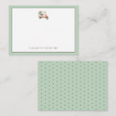 Cute Pink and Aqua Coastal Scooter Notitiekaartje (Voorkant / Achterkant)